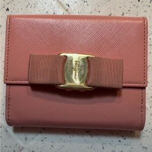 Salvatore Ferragamo Pink Leather Wallet